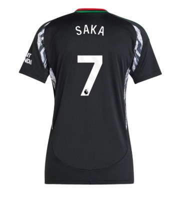 Arsenal Bukayo Saka #7 Segunda Equipación Mujer 2024-25 Manga Corta